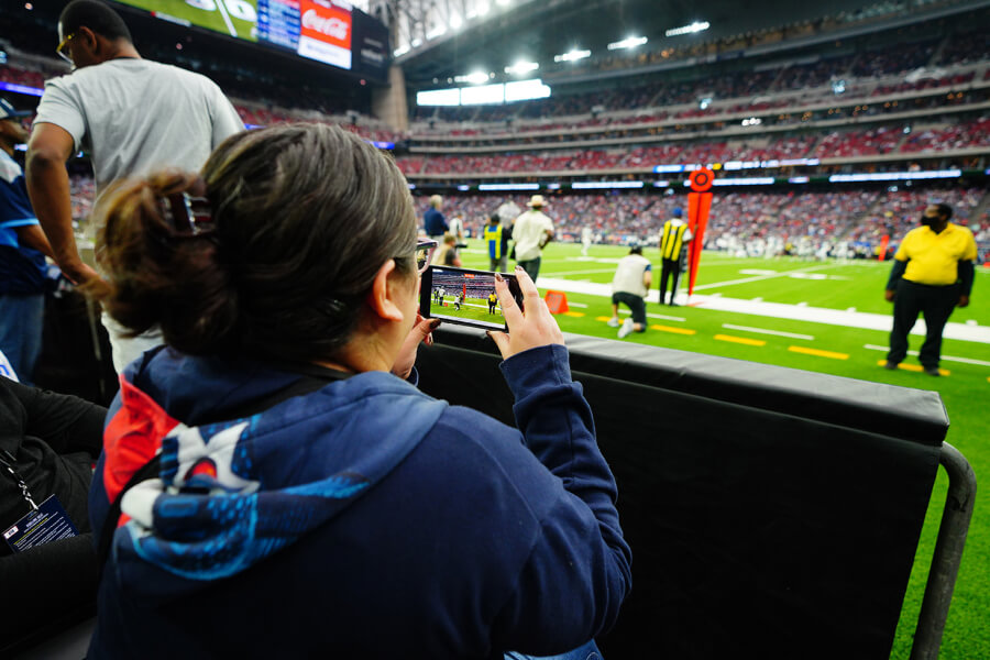 BTS of Gameday at NRG Stadium